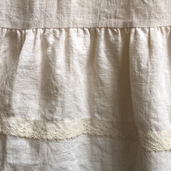 Adorable Vintage Cream Prairie Dress - Picture 2 of 6